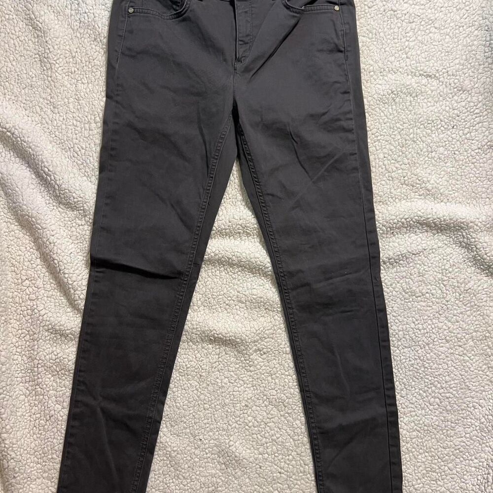 Jones New York Bleecker Skinny Pants in Charcoal‎ Gray Size 6